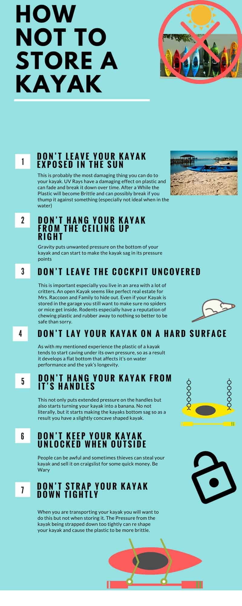 how to store a kayak